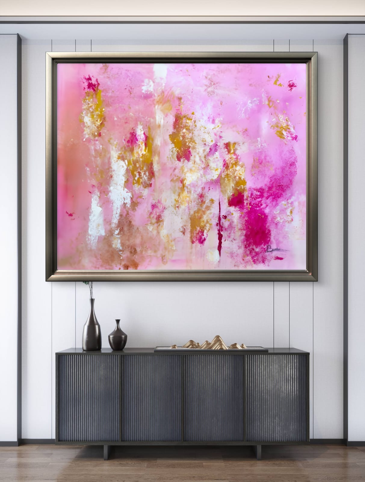 Abstract Elegance in Pink