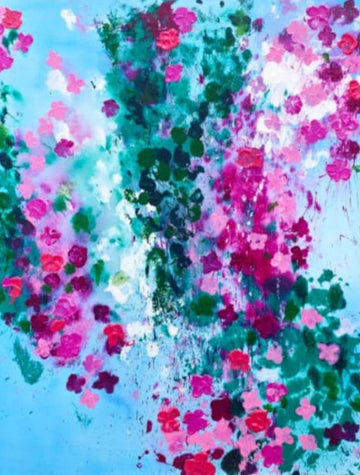 Garden Whispers: Pink & Green Delight