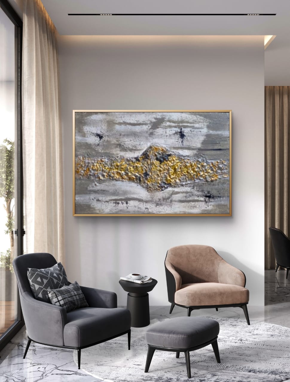 Horizontal Art 5 - Abstract Painting - Calligraphy Art painting