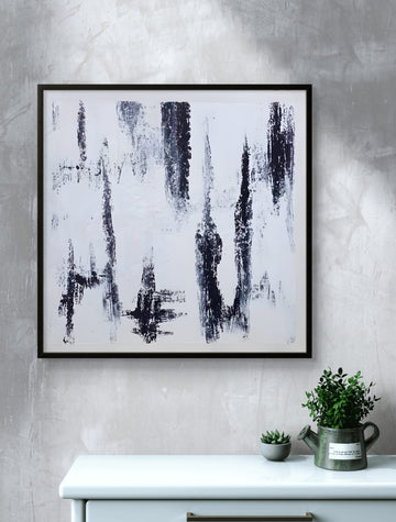 Square Art 5 - Abstract Painting - Calligraphy Art painting