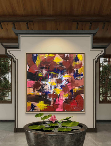 Square Art 1 - Abstract Painting - Calligraphy Art painting